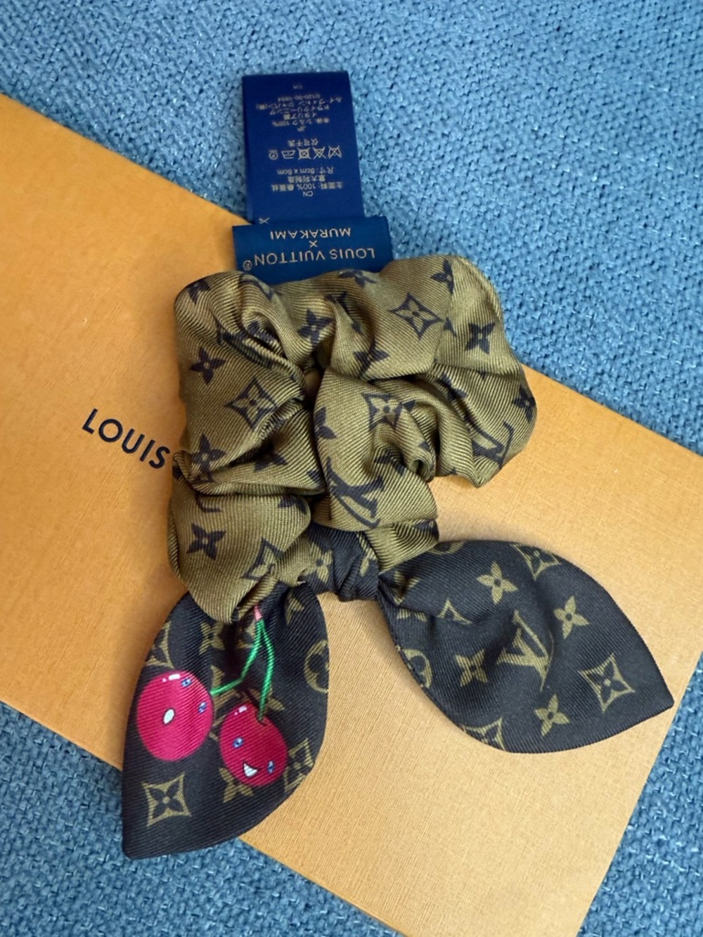 Louis Vuitton LV x TM Monogram Cerise CHOUCHOU scrunchie